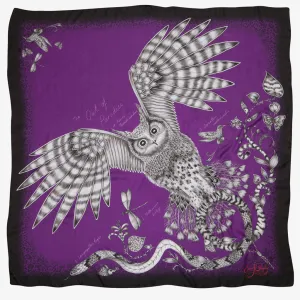 Owl of Paradise Silk Chiffon Scarf