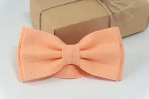 Peach color wedding bow tie |  best mens ties