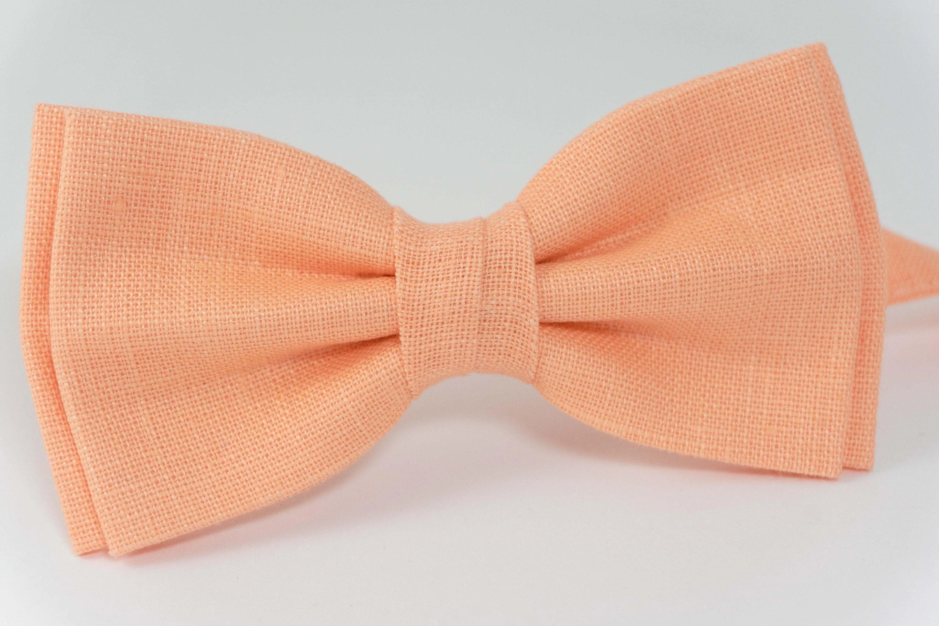 Peach color wedding bow tie |  best mens ties