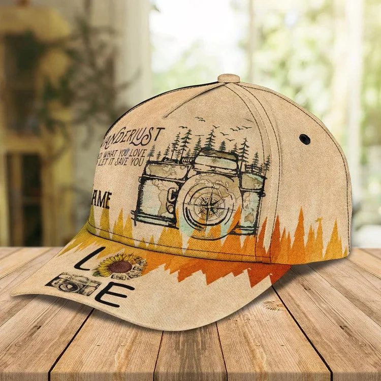 Personalized Wanderlust 3D Baseball Cap, Wanderlust Hat for Him