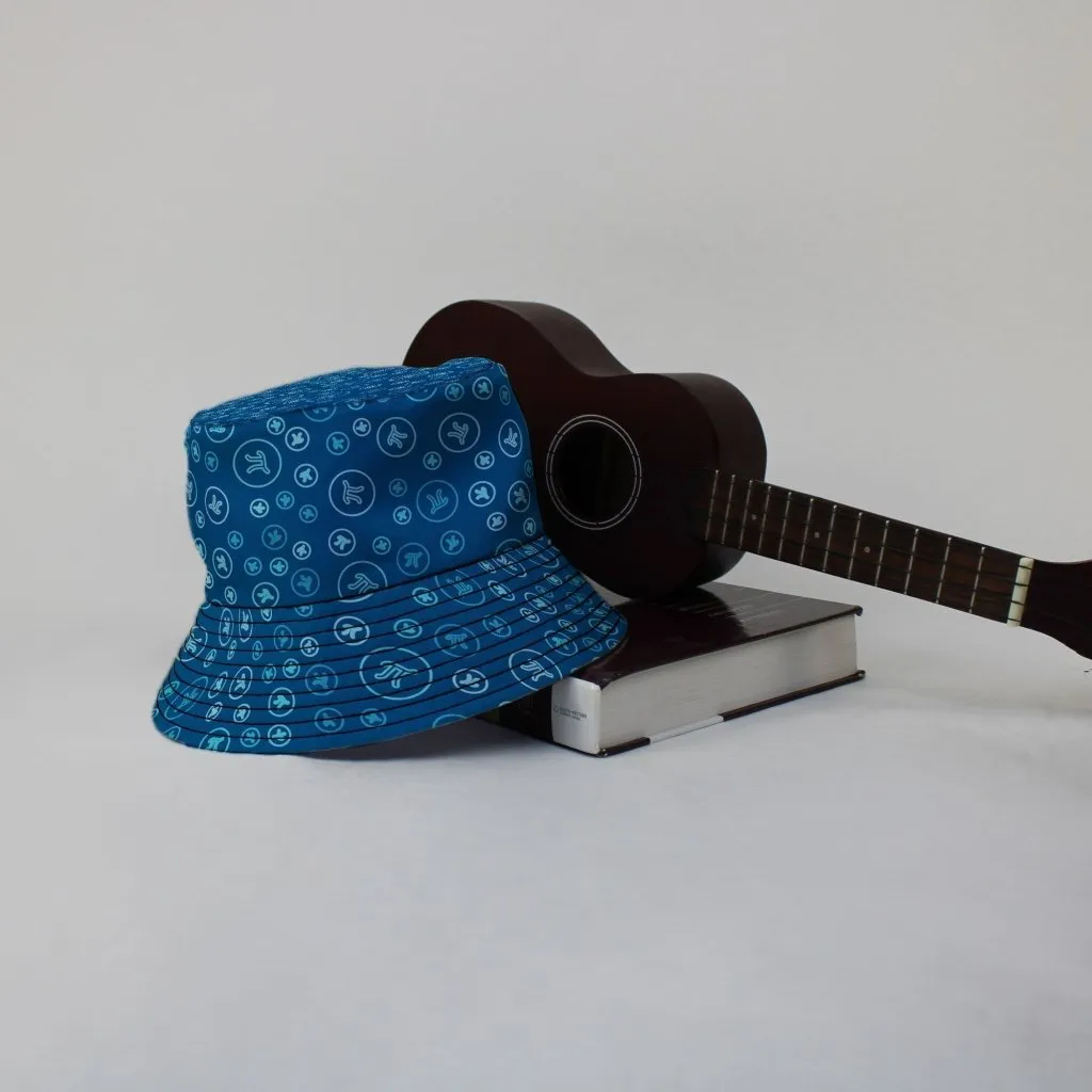 Pi 3.14 Math Blue Bucket Hat