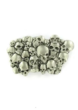 Pile of Skulls Belt Buckle