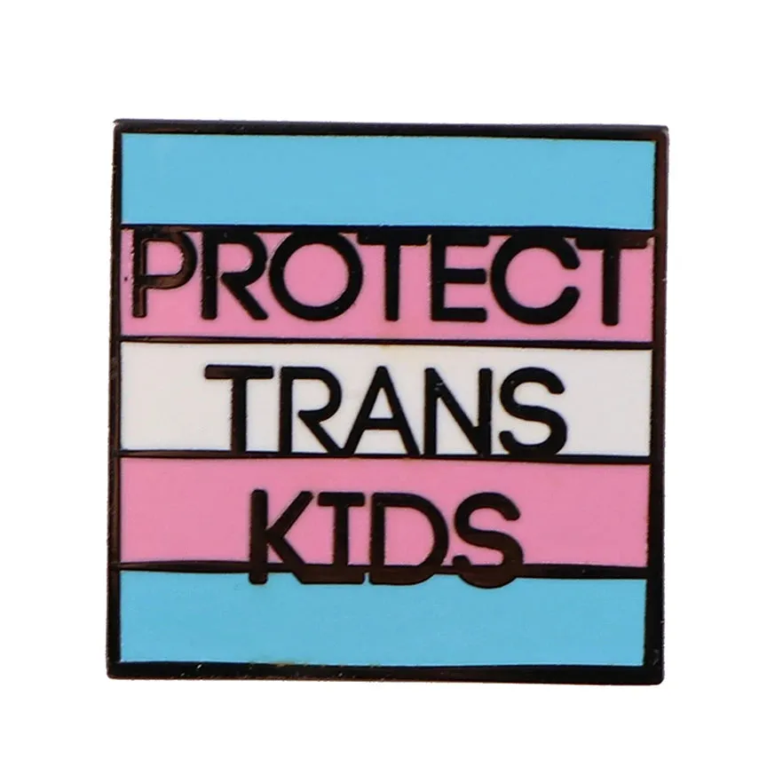 Protect Trans Kids Enamel Pin