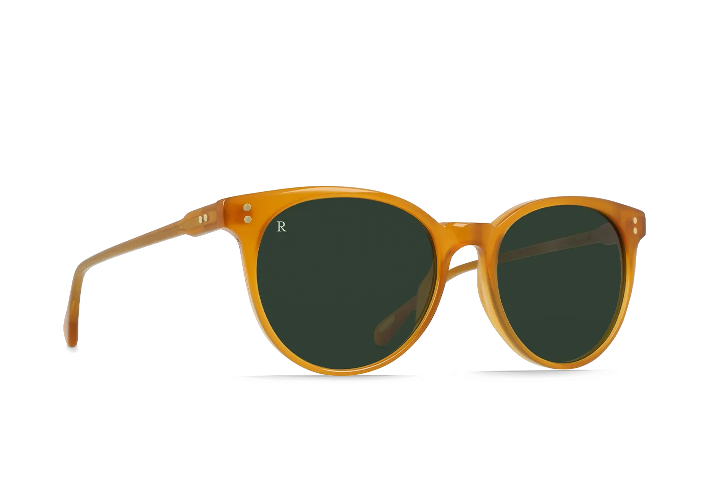 Raen Norie Cat-Eye Handmade Sunglasses - Honey/Bottle Green