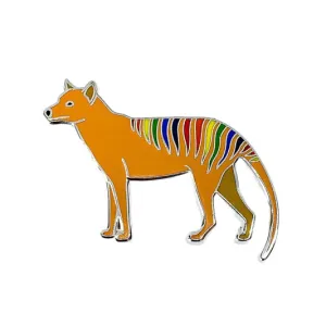 Rainbow Thylacine Enamel Pin