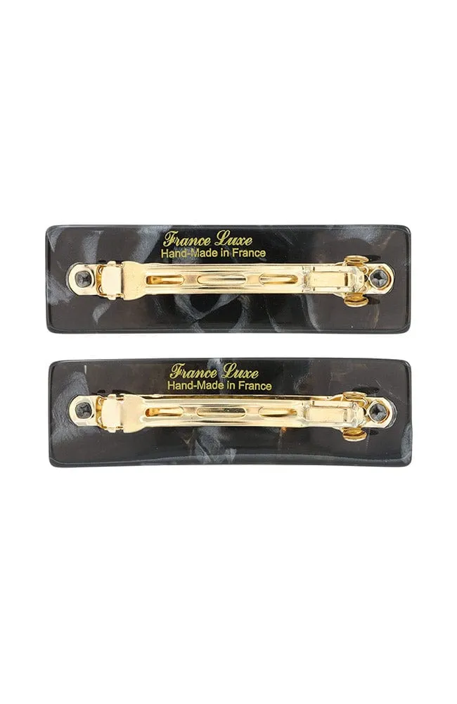 Rectangle Barrette Pair - Classic