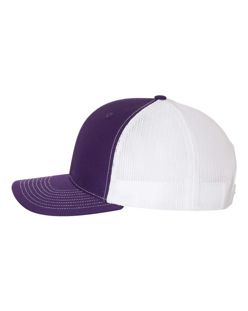 Richardson 112 Trucker Hat - Purple / White