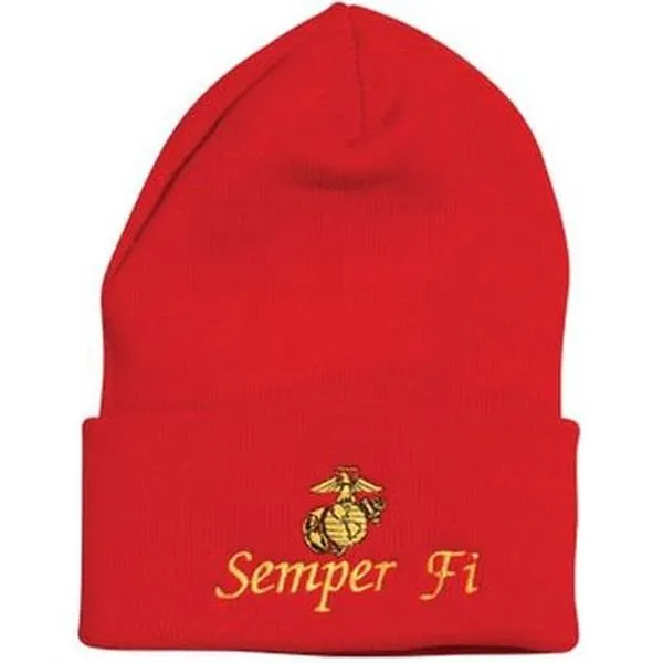 Semper Fi Watch Cap, Red