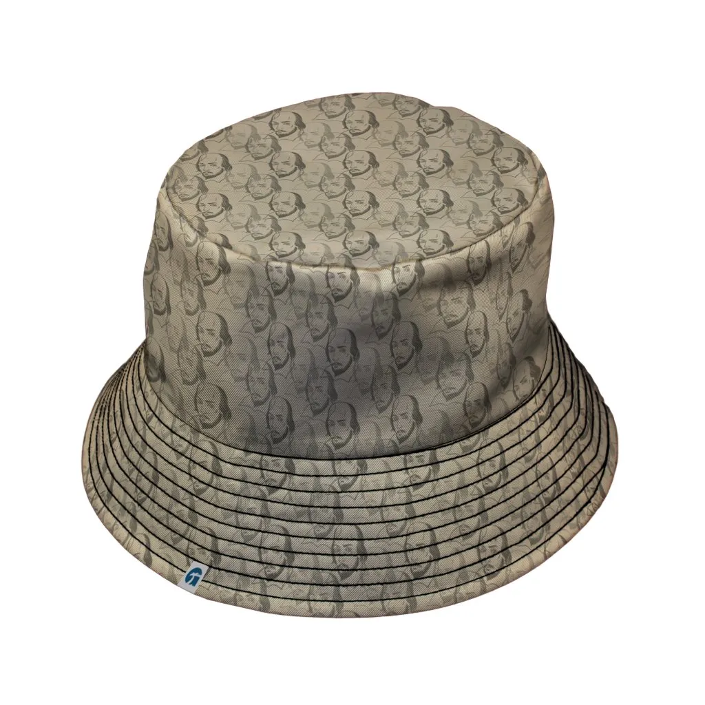 Shakespeare Tan Monochrome Bucket Hat