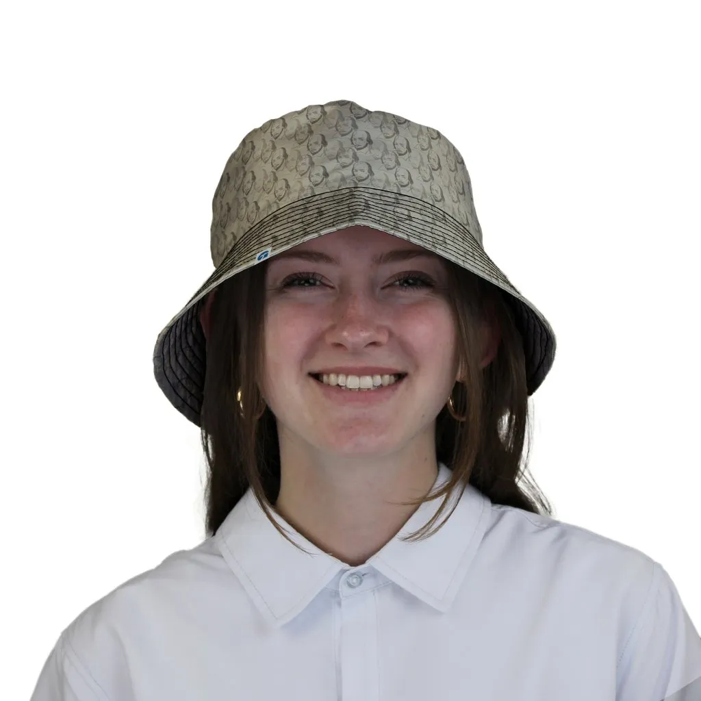 Shakespeare Tan Monochrome Bucket Hat