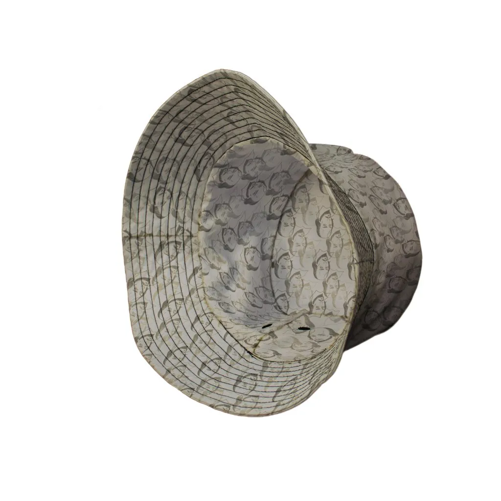 Shakespeare Tan Monochrome Bucket Hat