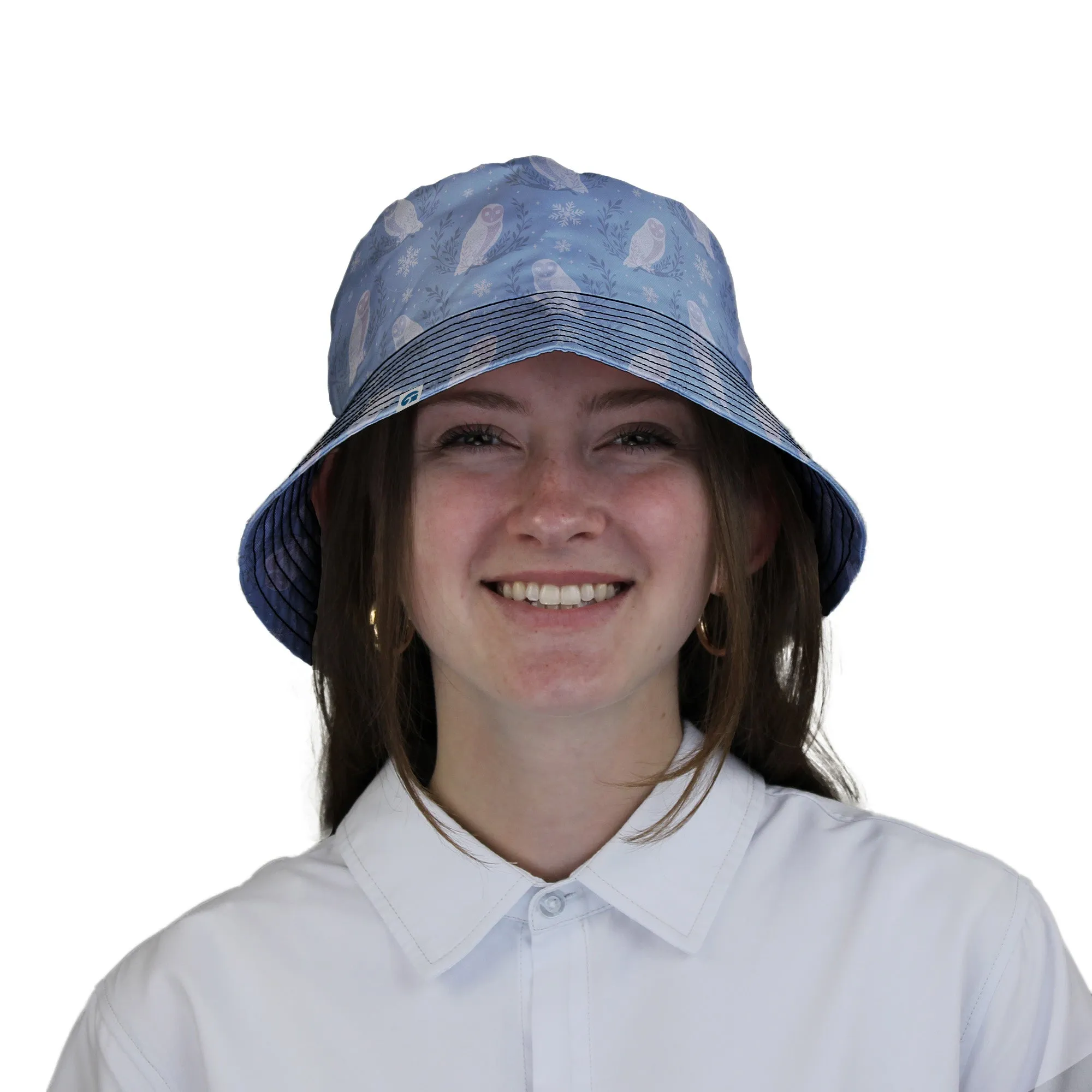 Snow Owl Moon Bucket Hat