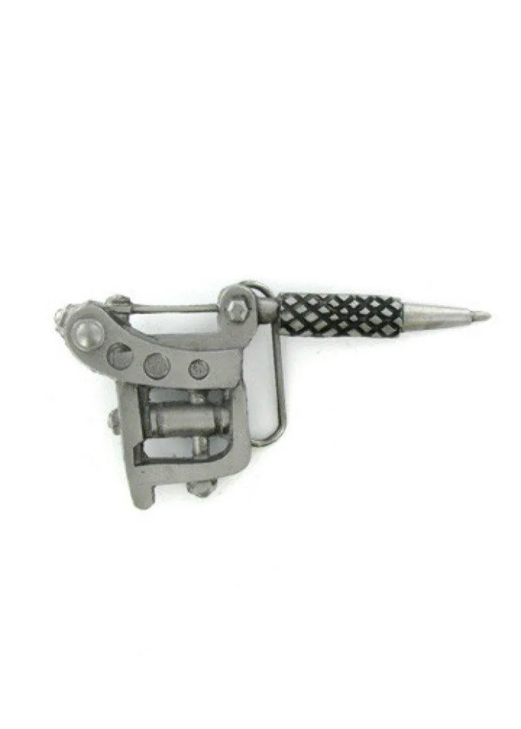 Tattoo Gun Belt Buckle