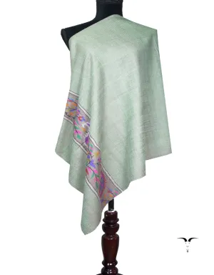 tea green kani palla pashmina stole 8818