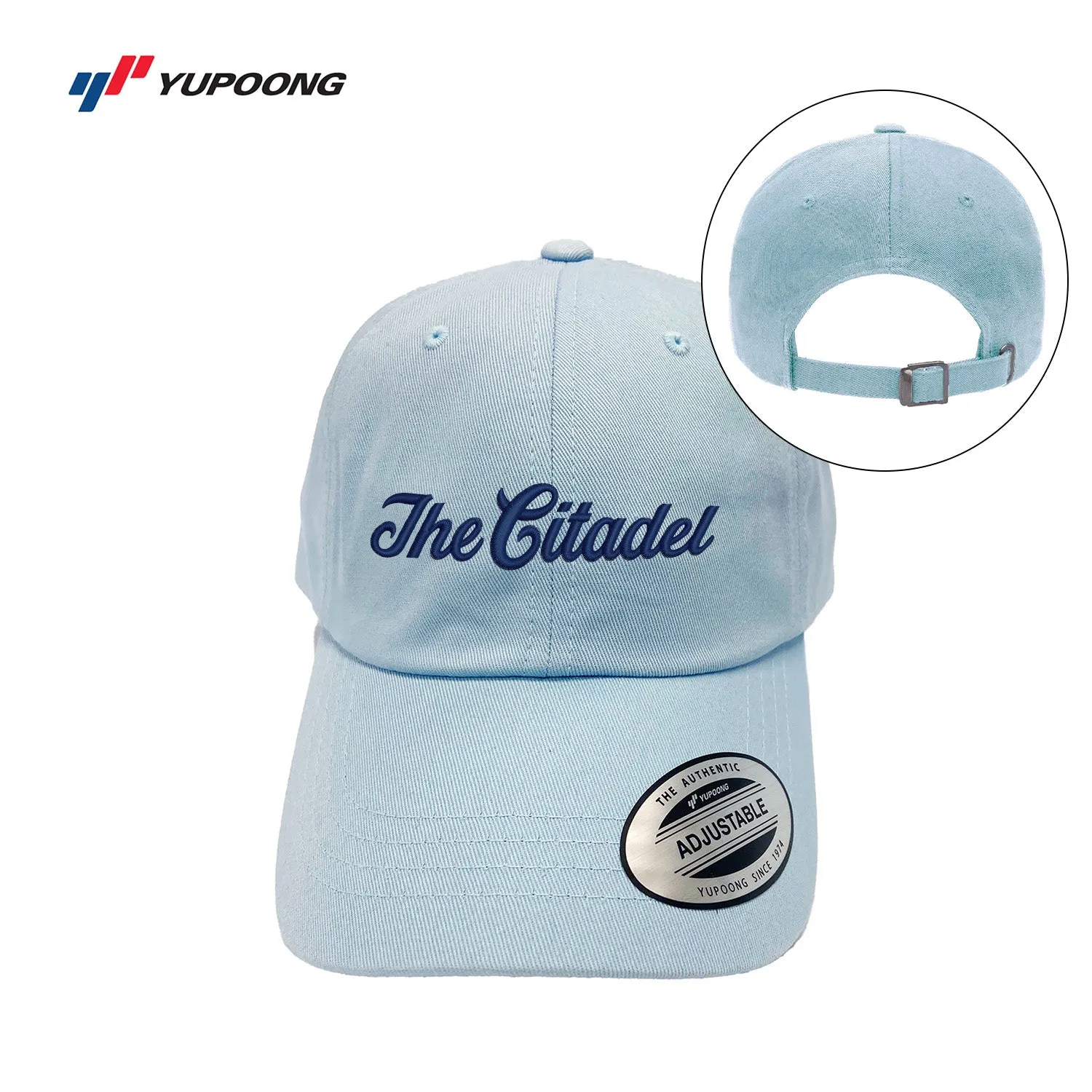 The Citadel, Script, Yupoong Adult Low-Profile Cotton Twill Dad Cap