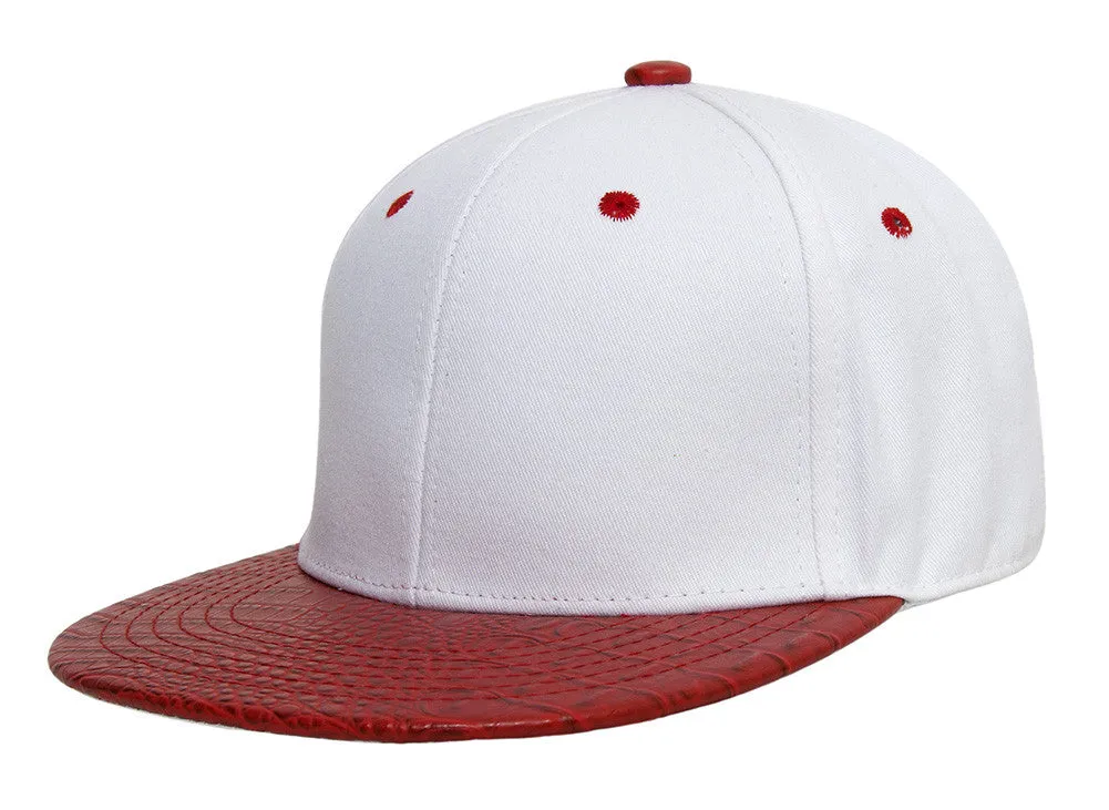 TopHeadwear Adjustable Two-Tone Cap with Gator Print Bill