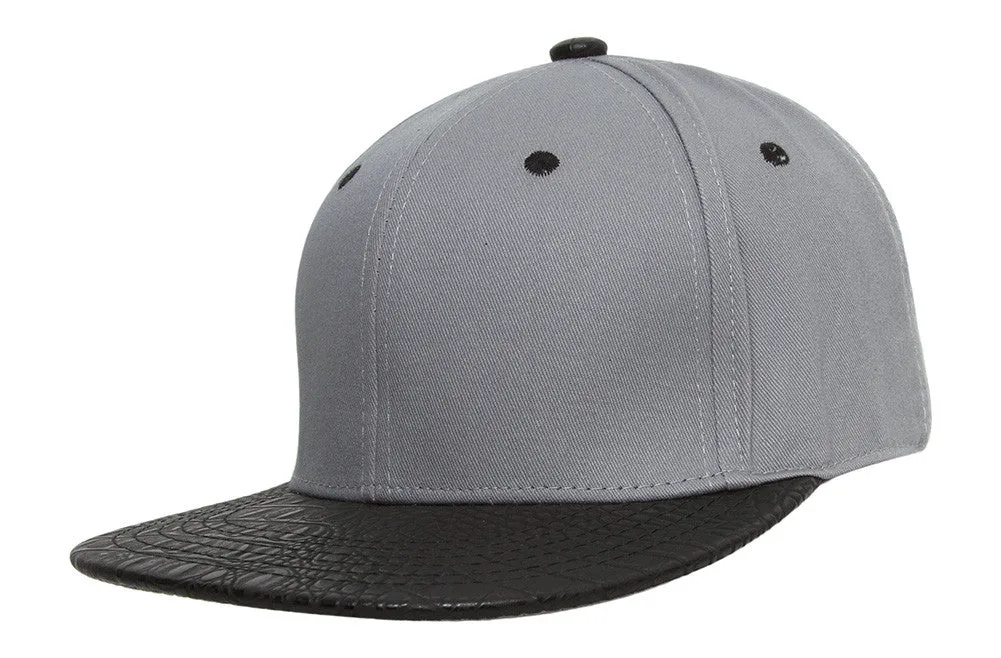 TopHeadwear Adjustable Two-Tone Cap with Gator Print Bill