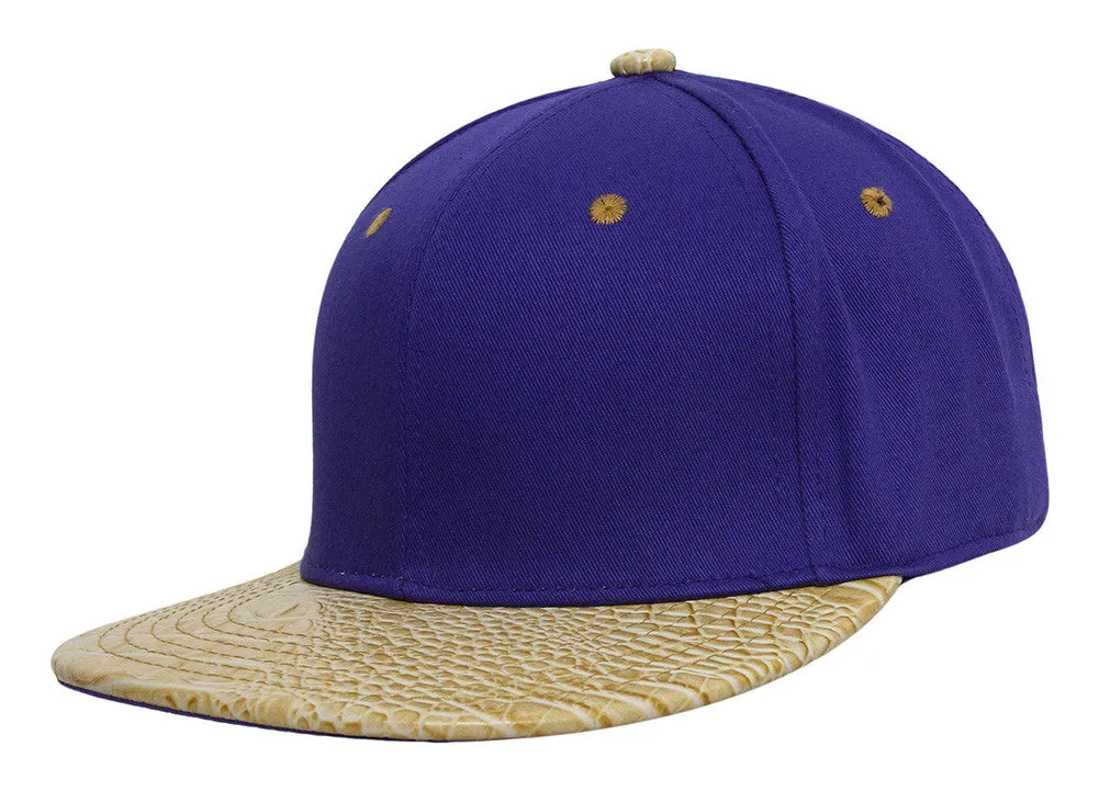 TopHeadwear Adjustable Two-Tone Cap with Gator Print Bill