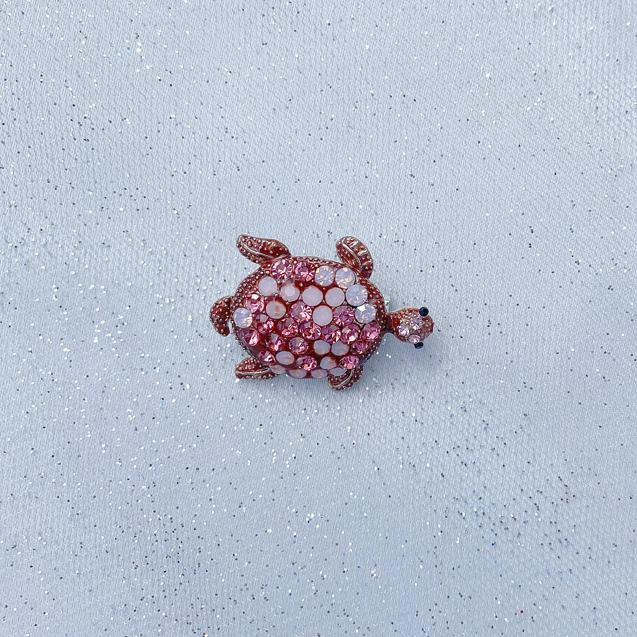 Turtle Brooch Pink Brooch