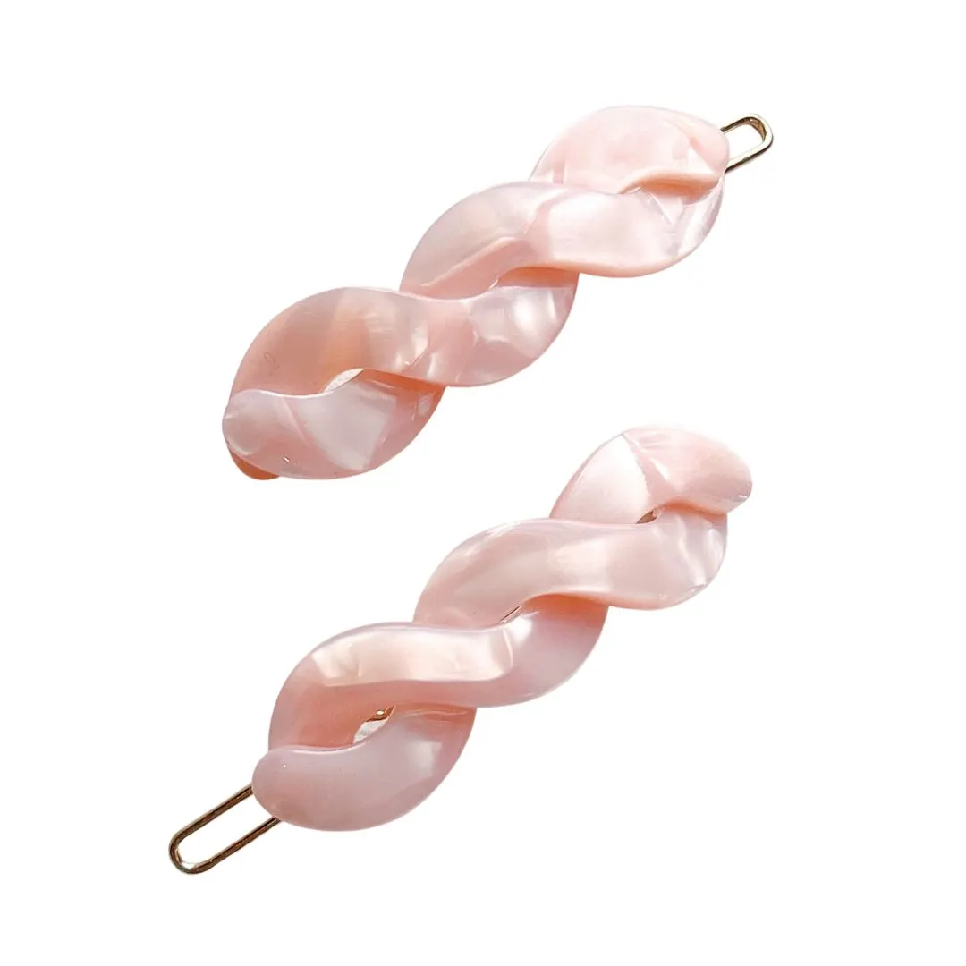 Twist Petite Barrettes - Set of 2