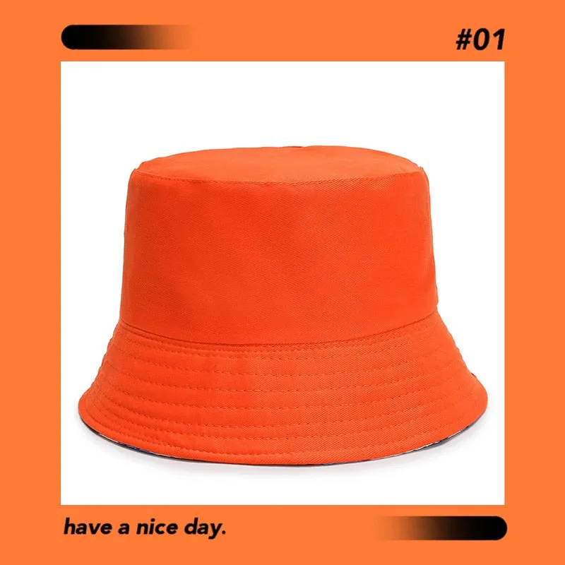 Unisex Summer Reversible Bucket Hat