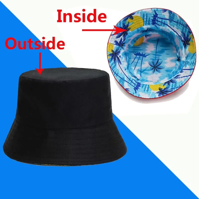 Unisex Summer Reversible Bucket Hat