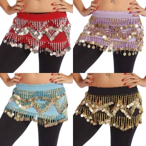 Wholesale Lots of 9 Chiffon Belly Dance Hip Scarf (Model HC)