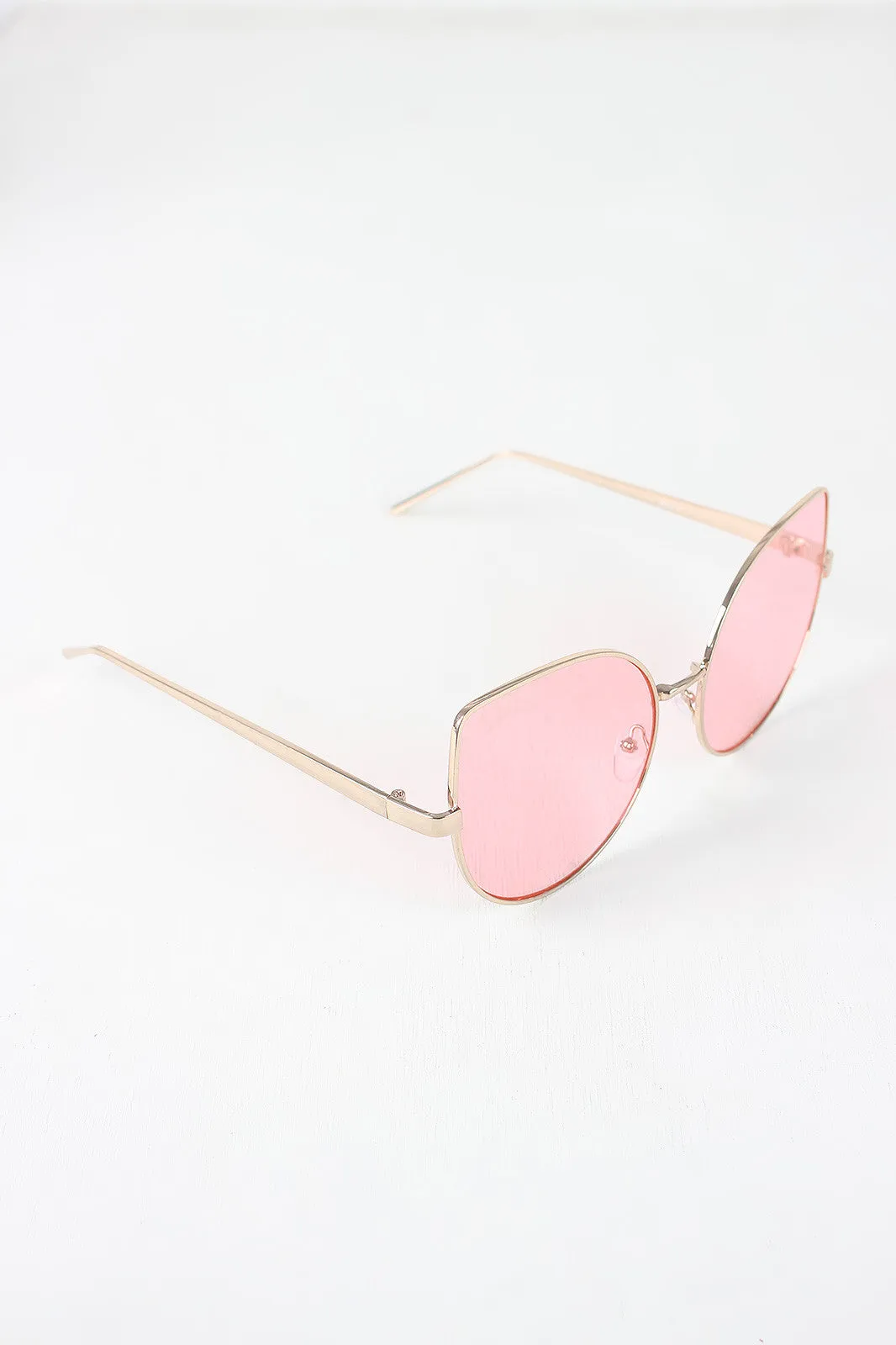 Wire Framed Cat Eye Sunglasses