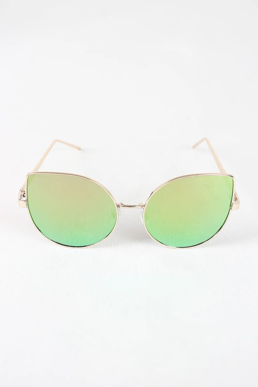 Wire Framed Cat Eye Sunglasses