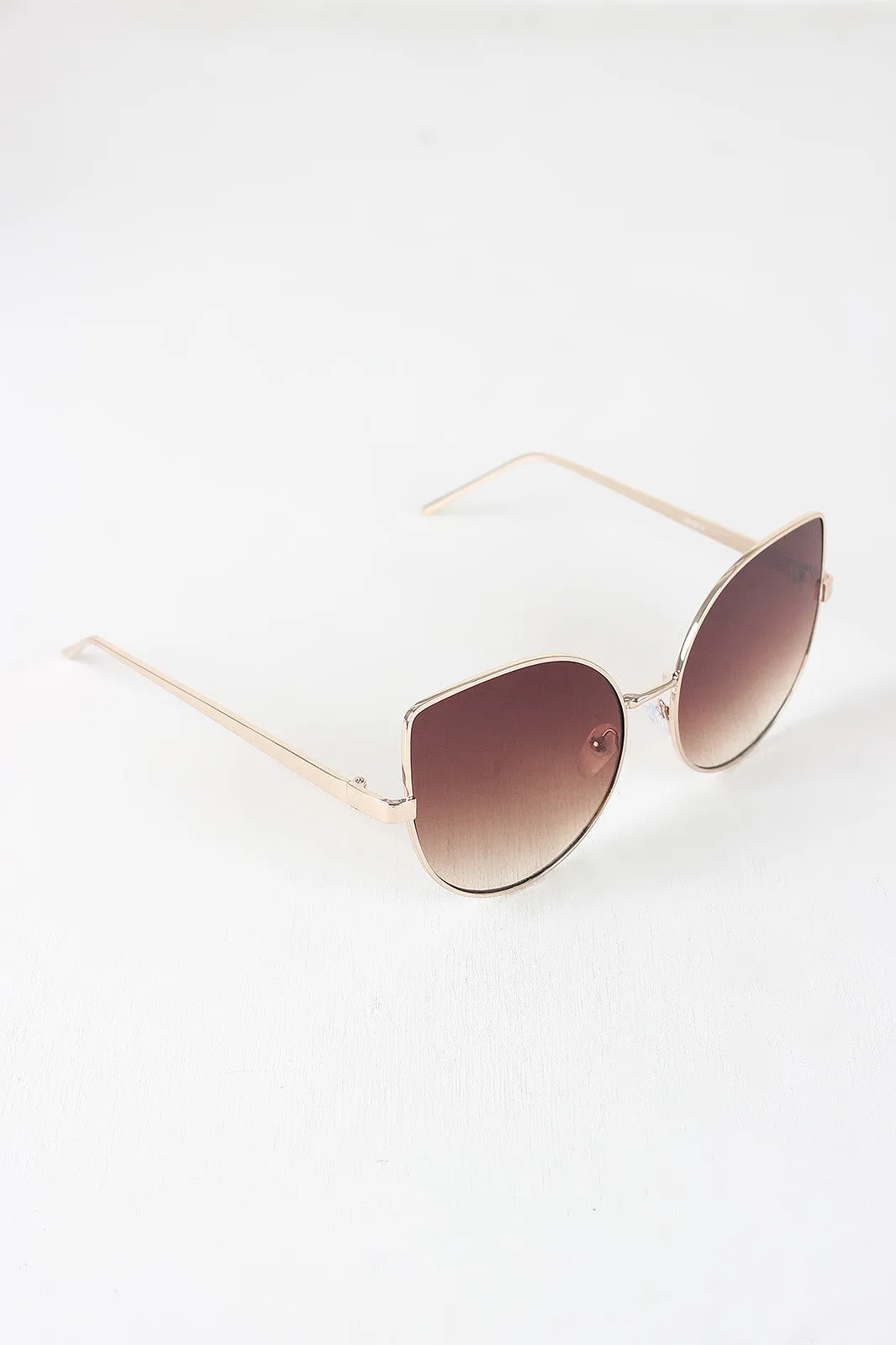 Wire Framed Cat Eye Sunglasses