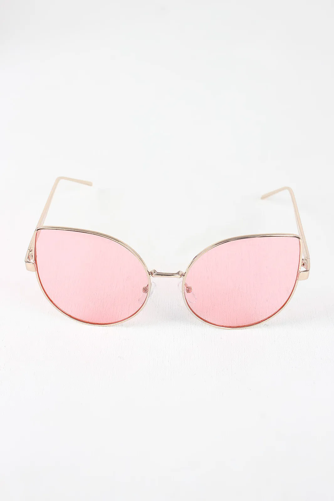 Wire Framed Cat Eye Sunglasses