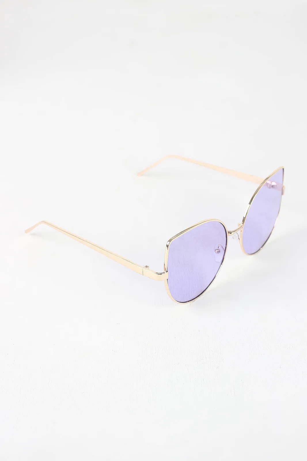 Wire Framed Cat Eye Sunglasses