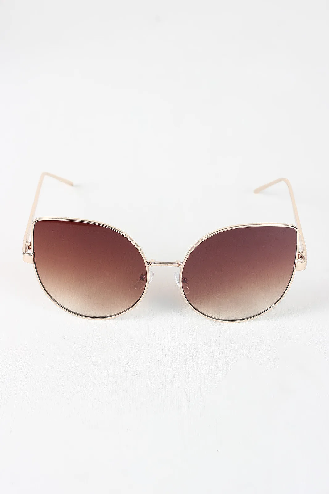 Wire Framed Cat Eye Sunglasses