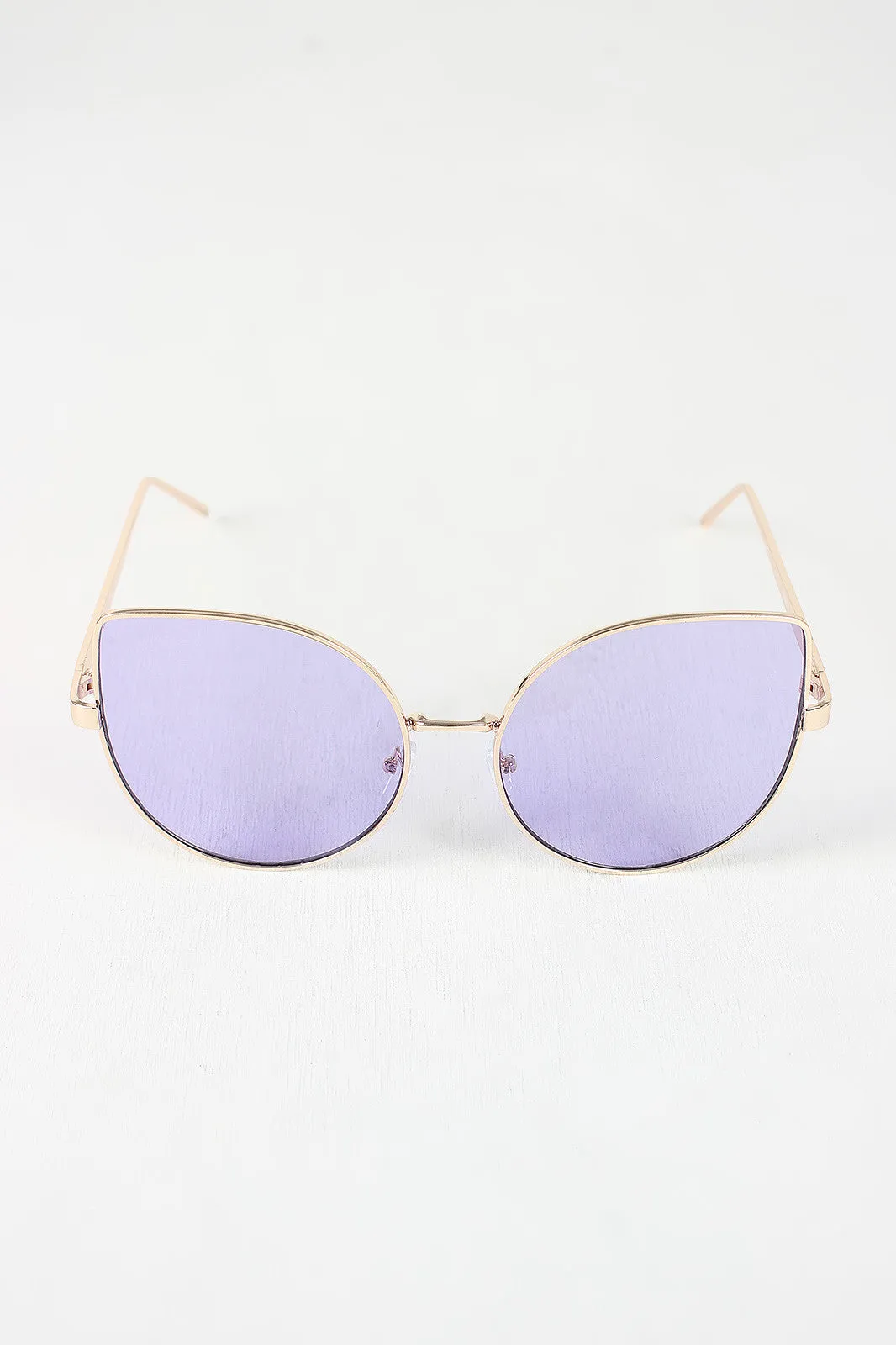 Wire Framed Cat Eye Sunglasses